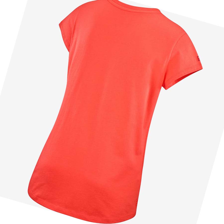 Camiseta Salomon OUTLIFE SCOOP HEM TEE W Mujer Naranjas | MX 2570ZUT